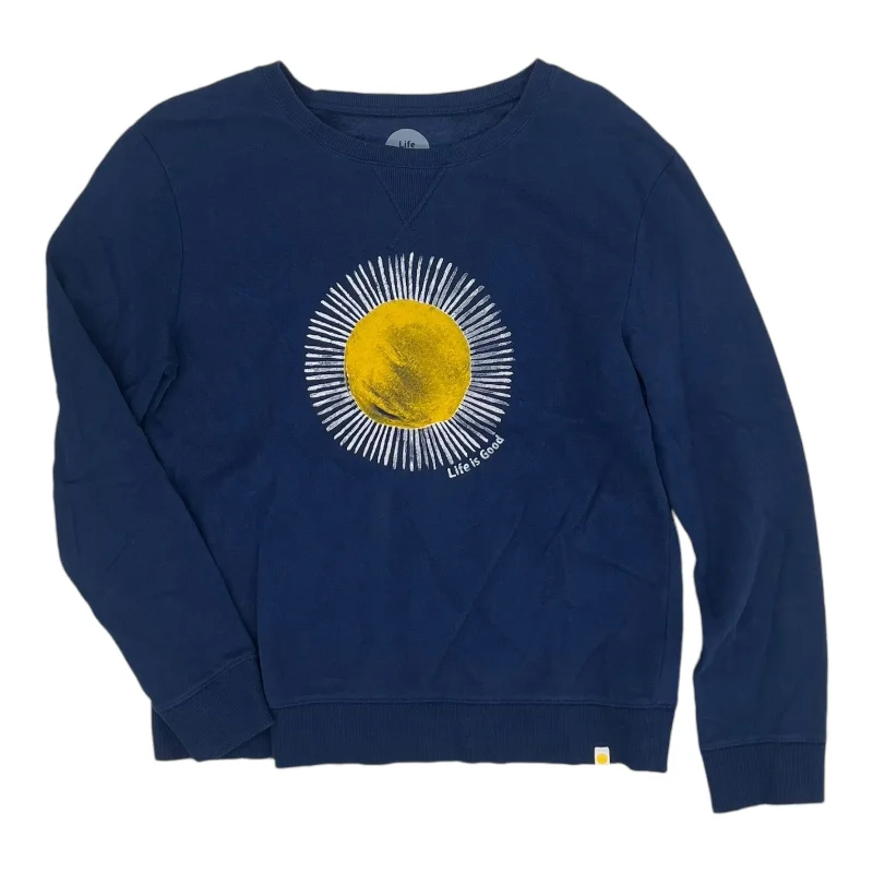 Sweatshirt Crewneck By Life Is Good In Blue, Size:S