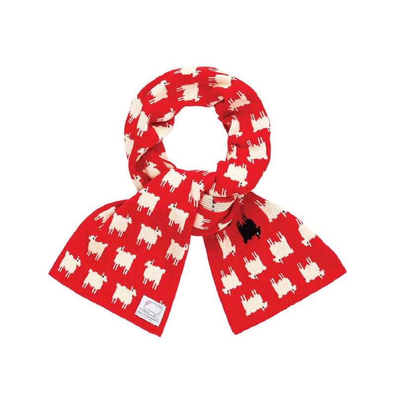 Sheep Cashmere Scarf Diana Red