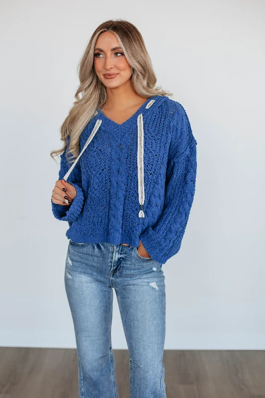 Ranelle Knit Pullover - Royal Blue