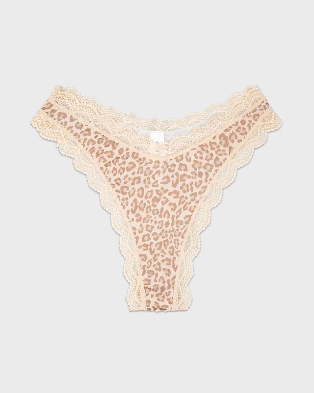 Dipped Thong - Sand Leopard