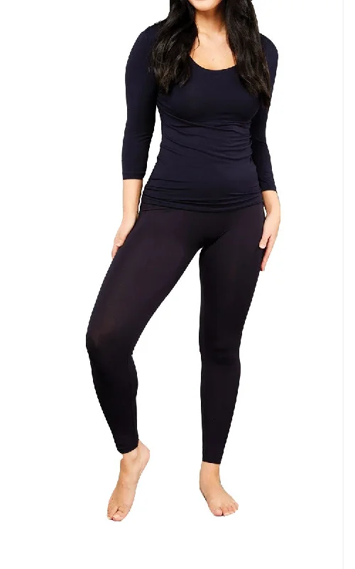 Tani 100% Modal Legging Full Length in Navy 89118