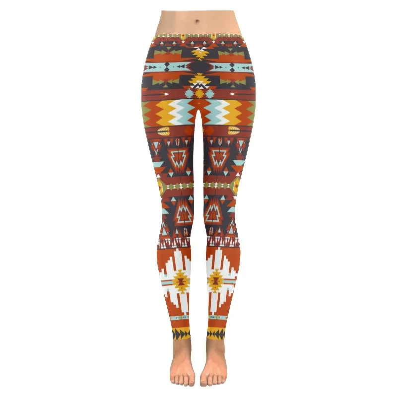 Zenzzle colorful abstract aztec pattern women Low Rise outdoor Leggings