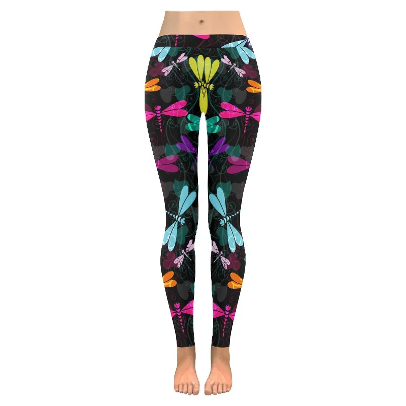 Zenzzle colourful dragonfly print ladies Low Rise outdoor Leggings(XXS-5XL)