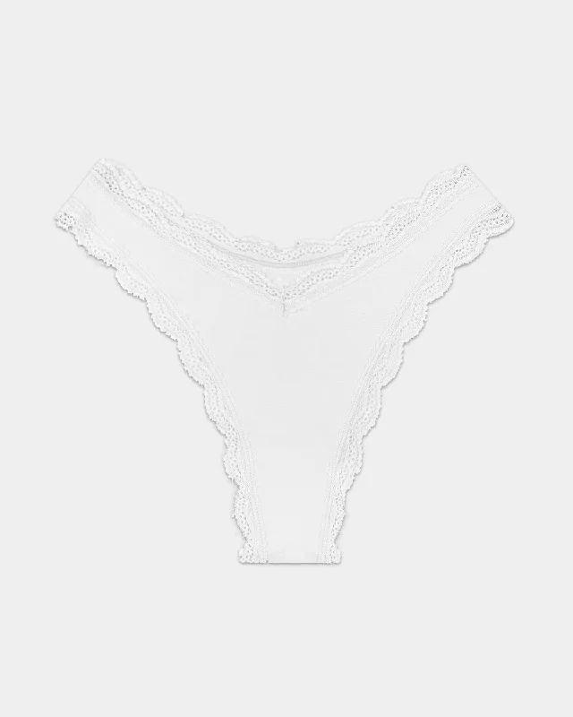 Dipped Thong - White