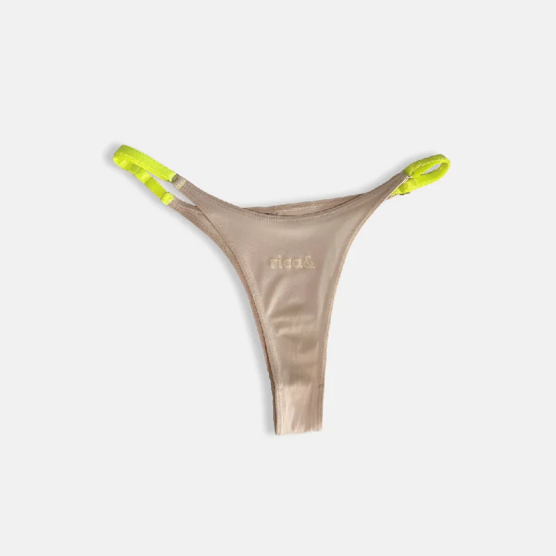 neon nude thong