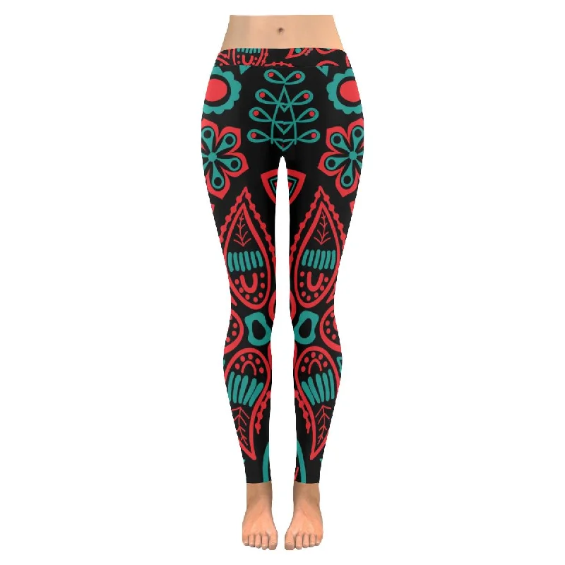 Zenzzle graphic flowers print on women outdoor Leggings plus size:XXS-5XL