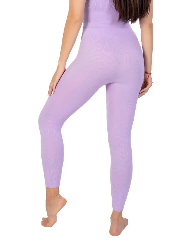 Legging Acanalado Sin Costuras