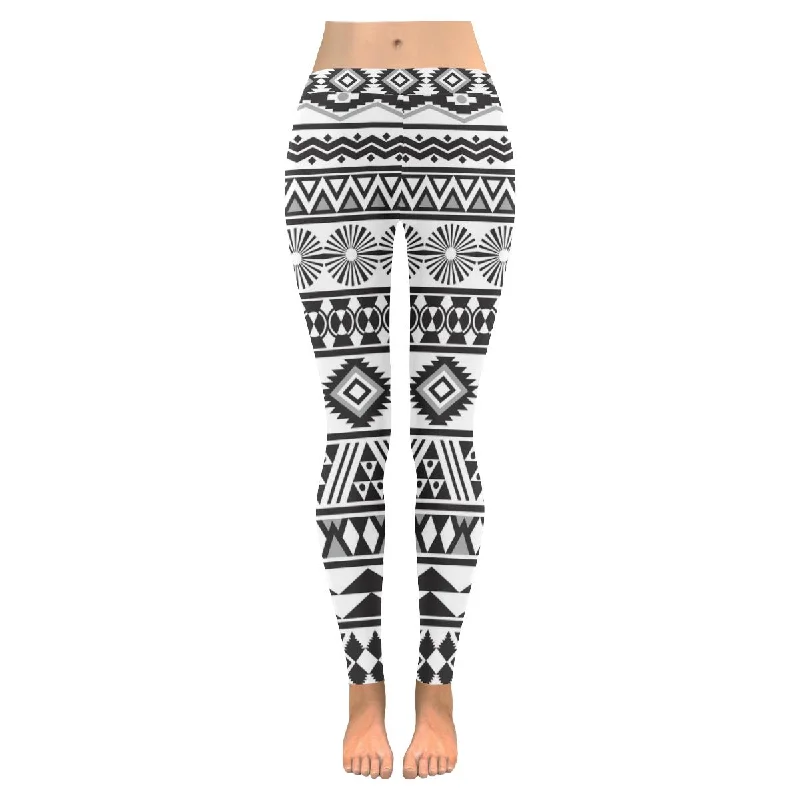 Colourful Tribal striped print on Ladies yoga outdoor Leggings plus size:XXS-5XL