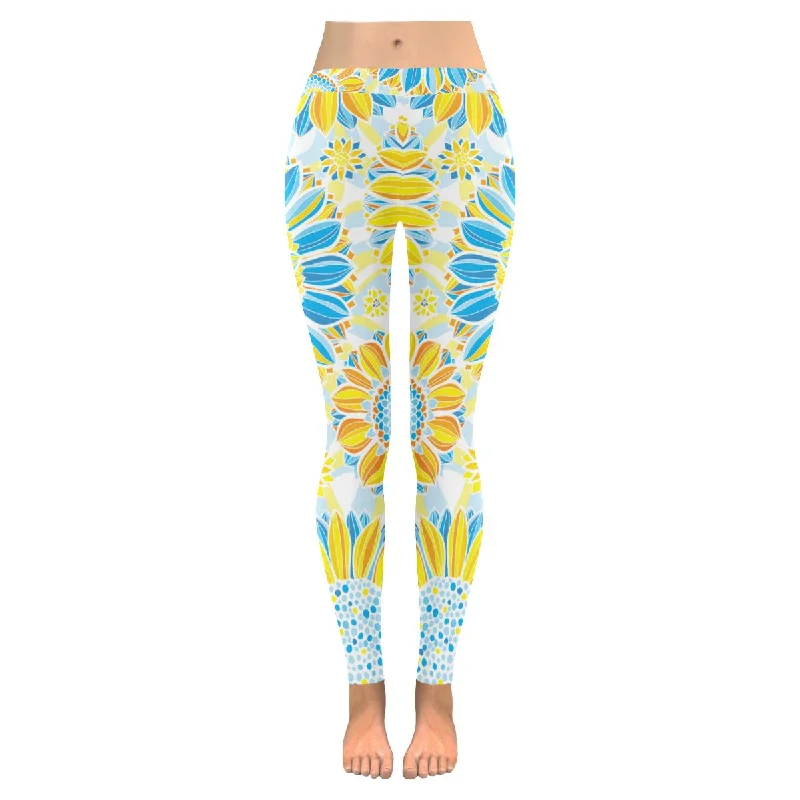 Zenzzle chrysanthemum print women Low Rise outdoor Leggings size:XXS-5XL