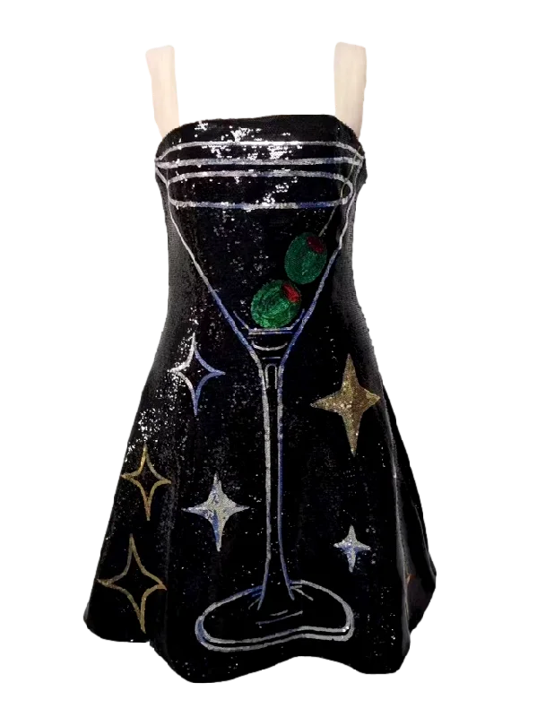 Black Martinis Cocktail Dress