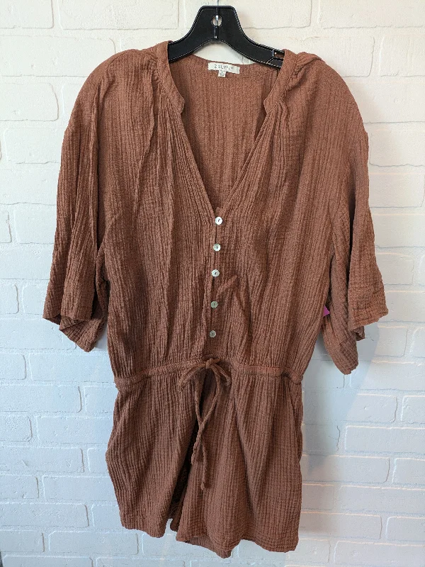 Orange Romper Z Supply, Size L