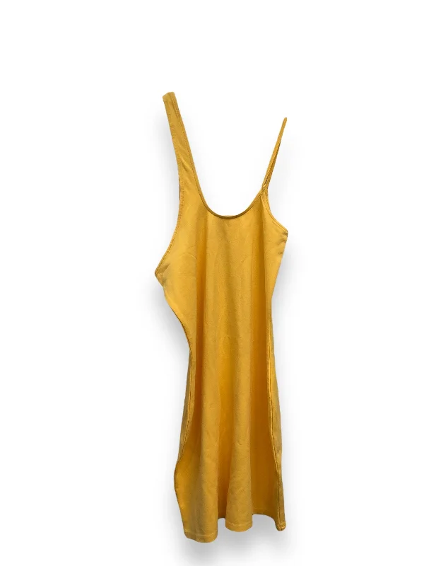 Yellow Dress Casual Short Abercrombie And Fitch, Size M