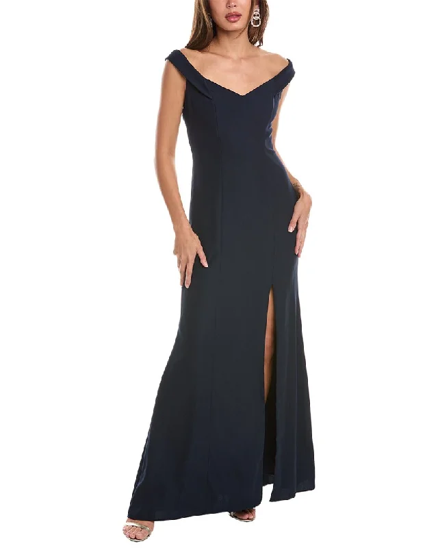 Dessy Collection Off-The-Shoulder Gown