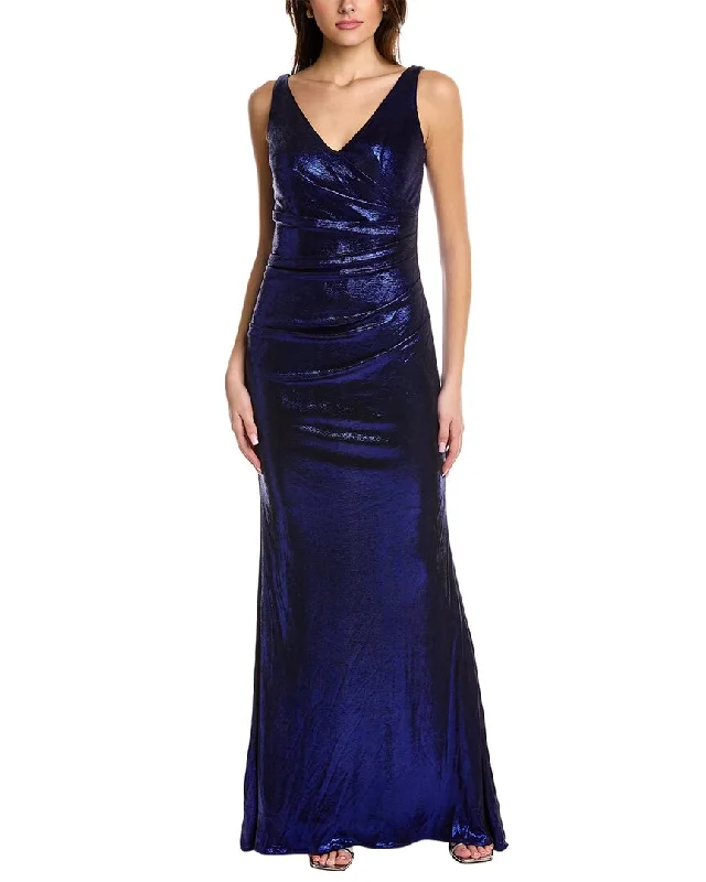 Rene Ruiz Metallic Stretch Gown