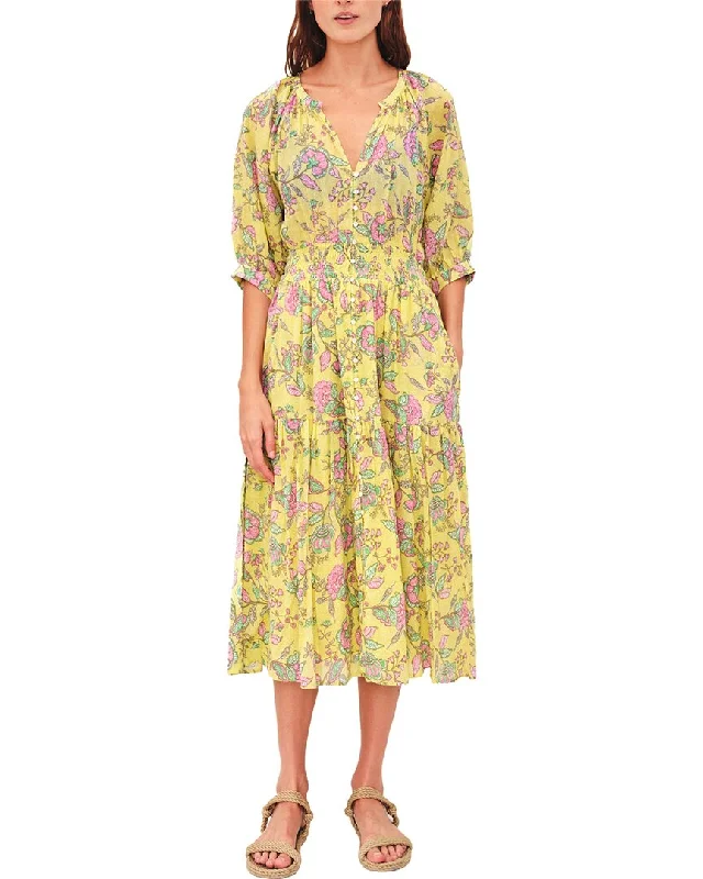 SUNDRY Button-Down Midi Dress