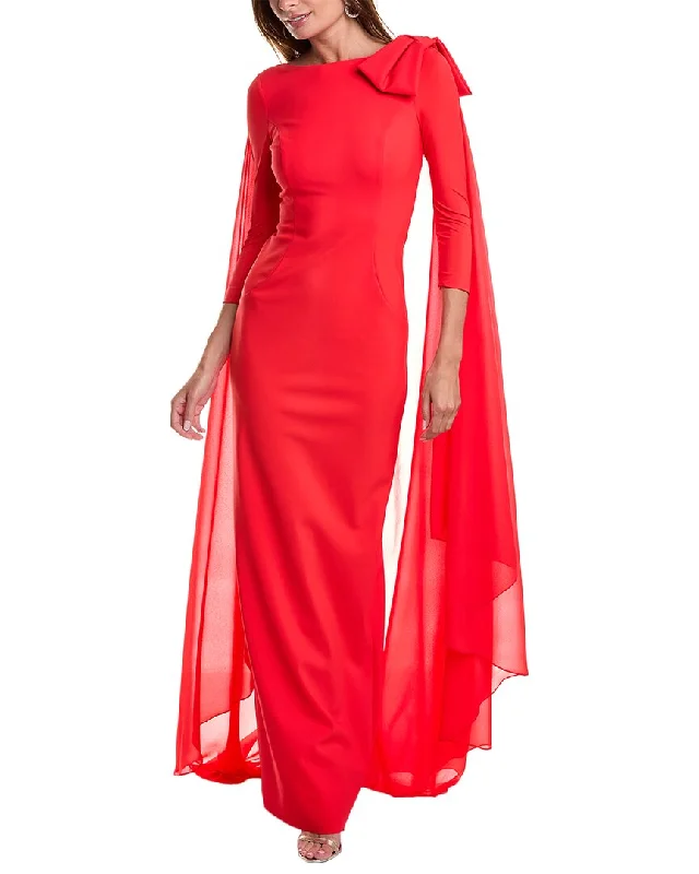 Teri Jon by Rickie Freeman Scuba Column Gown