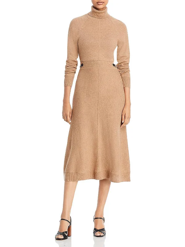 Becky Womens Wool Midi Sweaterdress