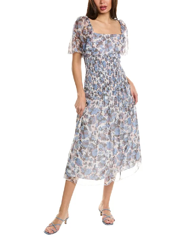 Joie Gillian Silk Midi Dress