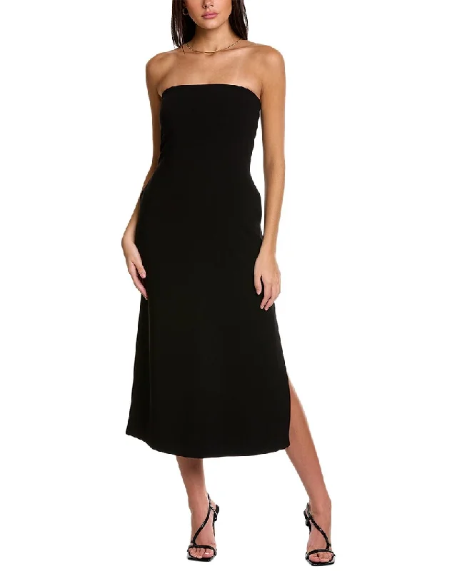 Theory Strapless Midi Dress