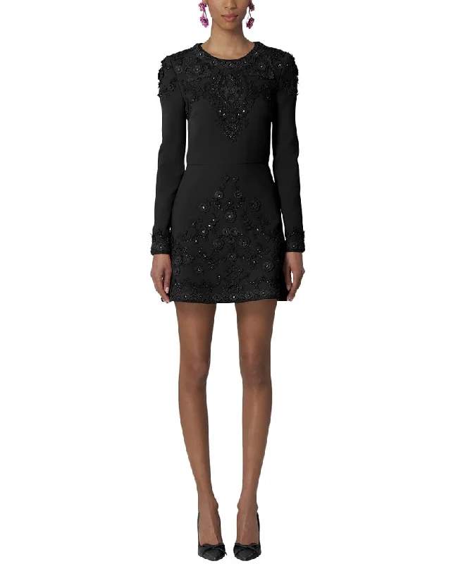 Carolina Herrera Crewneck Mini Dress