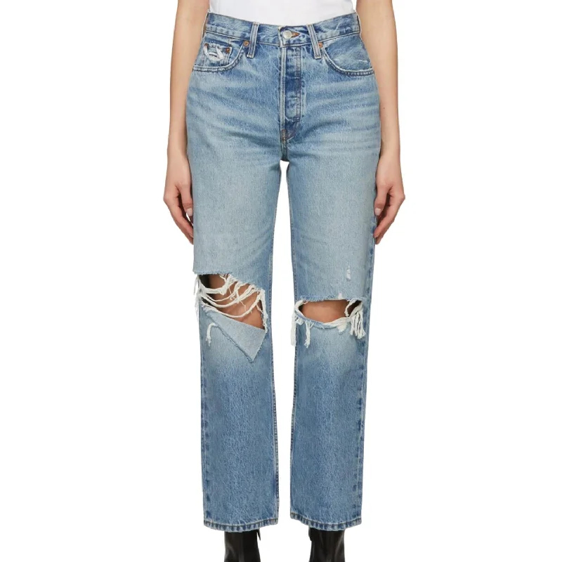 90's Crop Low Slung Jeans In Medium Raf