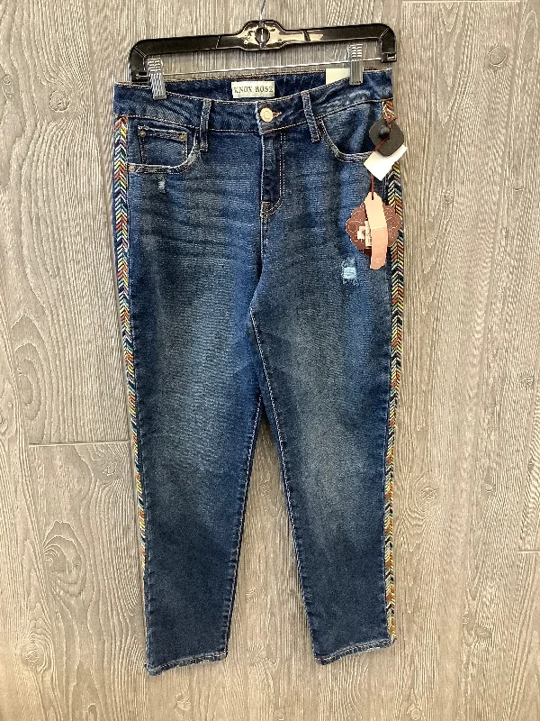 Blue Denim Jeans Straight Knox Rose, Size 2