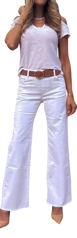 Amanda Pants In White Denim