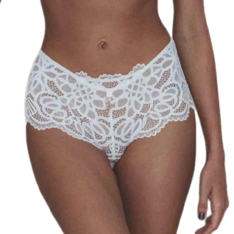 Naran Out All Night White Shorty Brief