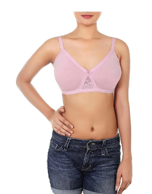 Wire-free Super Support Bra With Touch Of Lace